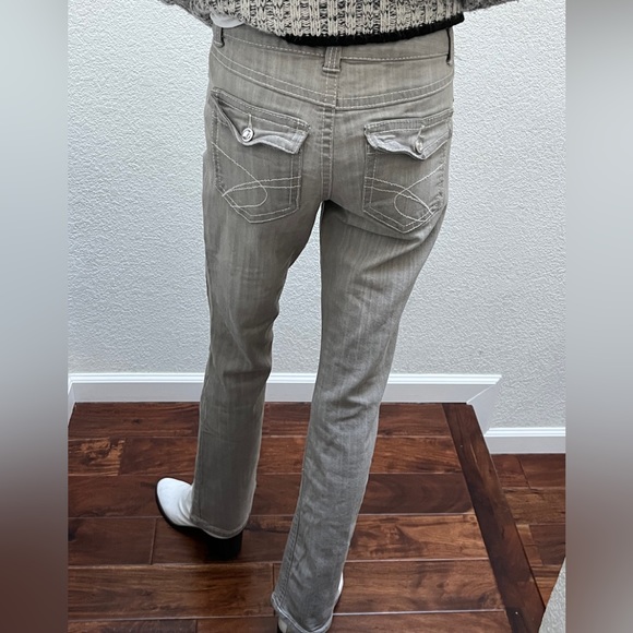 Inc Denim | Woman Boot Leg Regular Fit Jeans Gray Size 4 - Picture 5 of 12